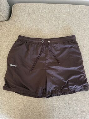 Primitive Men’s Brown Swim Trunks with Drawstring Sz XL
